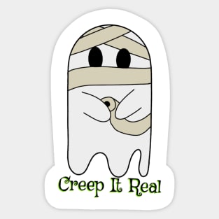 Creep It Real Ghost Sticker